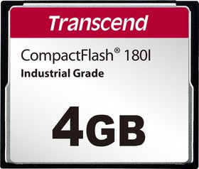 Фото 1/2 TS4GCF180I, CF180I CompactFlash Industrial 4 GB SLC Compact Flash Card