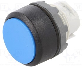 MP1-10L, Переключатель, кнопочный, 1, 22мм, синий, Подсвет, отсутствует