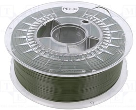 PETG 1,75 OLIVE GREEN, Филамент: PET-G; 1,75мм; оливковый; 220-250°C; 1кг