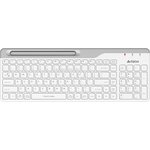 Клавиатура A4Tech Fstyler (FBK25 WHITE) белый/серый USB беспроводн/BT/Radio