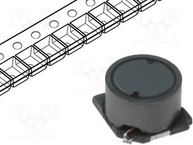 DER0705-1, Индуктивность SMD 0705 1.0мкГн 2.8A 0.02Ohm