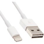 USB кабель для Apple iPhone, iPad, iPod 8 pin с двухсторонним USB разъемом белый ...