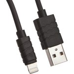 USB кабель для Apple iPhone, iPad, iPod 8 pin черный, европакет LP