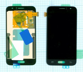 Дисплей (экран) в сборе с тачскрином для Samsung Galaxy J1 (2016) SM-J120F черный (Premium LCD)