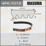4PK-1015, Ремень поликлиновой 4PK1015 Masuma
