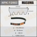 4PK-1260, Ремень ручейковый MASUMA 4PK-1260
