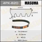 Ремень поликлиновый 4PK 820 MASUMA 4PK-820