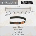 6PK-2075, Ремень поликлиновой 6PK2075 Masuma