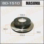 Диск тормозной задний TOYOTA 4RUNNER MASUMA BD-1510