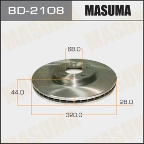 BD-2108, BD-2108_диск тормозной передний!\ Nissan Qashqai 1.6/2.0DCi 08