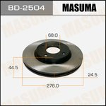 Диск тормозной передний NISSAN CUBE MASUMA BD-2504