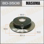 Диск тормозной задний MITSUBISHI DELICA D:5 MASUMA BD-3508