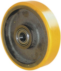 23-514-250B25, Grey, Yellow Polyurethane Abrasion Resistant, Corrosion Resistant, Low Starting Resistance Trolley