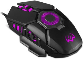 Фото 1/7 SVEN RX-G880 Игровая мышь чёрная (7 кнопок, 7000 dpi, USB, вентилятор, RGB подсветка )