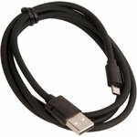 Кабель USB BX55 для Micro-USB, 2.4A, длина 1м, черный 903288