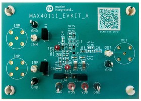 MAX40111EVKIT#, Evaluation Kit, MAX40111ANT+, Operational Amplifier