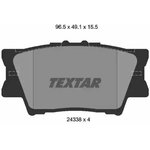 2433801, Колодки тормозные дисковые задн TOYOTA: CAMRY седан 06-, RAV 4 III 05-