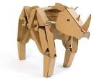 1102, Rory the Rhino is a Walking Cardboard Animal Sculpture