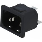 PX0575/30/63, AC Power Entry Modules SNAP-IN 3MM PNL 6.3MM TAB