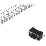 DTSM31N-F-R, Микропереключатель TACT, SPST-NO, Положения 2, 0,05A/12ВDC, SMT