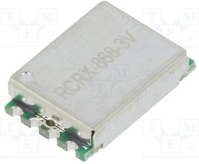 RCRX-868-L, Модуль RF, приемник АМ, ASK, OOK, 868,35МГц, -109дБм, 3-3,6ВDC