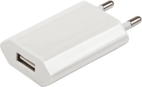 Блок питания (сетевой адаптер) с USB выходом 1388, 1300 5V 1A без упаковки, белый