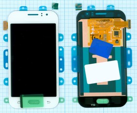 Дисплей (экран) в сборе с тачскрином для Samsung Galaxy J1 Ace SM-J110H белый (TFT-совместимый)