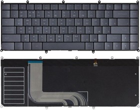 Клавиатура для ноутбука Dell Adamo 13 черная с подсветкой
