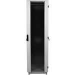 Шкаф телекоммуникационный напольный 33U (600x1000) дверь стекло цвет чёрный