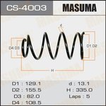 CS-4003, Пружина подвески Mazda 3 (BK) 03- (1.4, 1.6) передняя Masuma