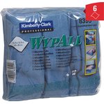 8395, Wypall Blue Cloths for Surface Cleaning, Dry Use, Bag of 6, 400 x 400mm ...