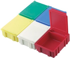 Blue ABS Compartment Box, 21mm x 56mm x 42mm