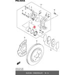 Ремкомплект переднего суппорта SUZUKI 55830-50J01