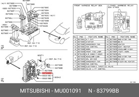Предохранитель MITSUBISHI MU001091