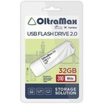 OM-32GB-310-White, USB Flash накопитель 32Gb OltraMax 310 White