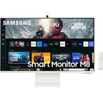 Монитор Samsung 32" M8 LS32CM801UI белый VA LED 16:9 HDMI M/M матовая HAS 400cd ...