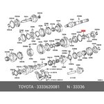 3333620081, шестерня КПП \Toyota AVENSIS 1997 - 2003