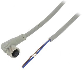 Фото 1/3 CLAH2-5, Соединительный кабель; M12; PIN: 2; угловой; 5м; вилка; Серия: CL
