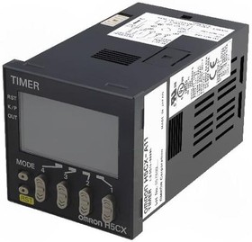 Фото 1/6 H5CX-A11-N, H5CX Series Panel Mount Timer Relay, 100 → 240V ac, 1-Contact, 0.001 s → 9999h