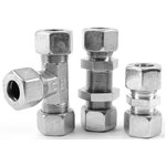 Hydraulic Union Tee Compression Tube Fitting 16 mm to 16 mm, T16SCFX