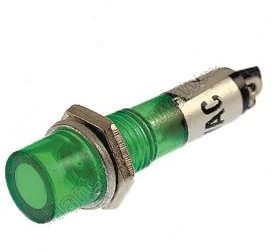 Лампа индикаторная неоновая T-814G (XD7-1G) 220V зеленый