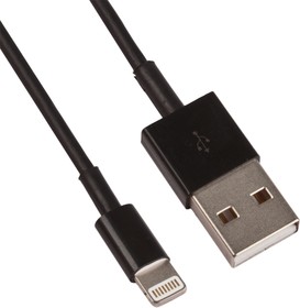 Фото 1/2 USB lightning Cable для Apple iPhone 5, iPad Mini, iPad OEM, черный, европакет