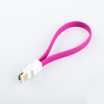 USB Дата-кабель на магните для Apple 8 pin, розовый, коробка
