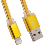 USB Дата-кабель High Speed Fashion Cable для Apple 8 pin плоский в оплетке 1 м ...