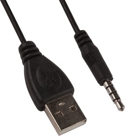 Фото 1/2 USB Кабель/Аудио-разъем 3,5 мм черный