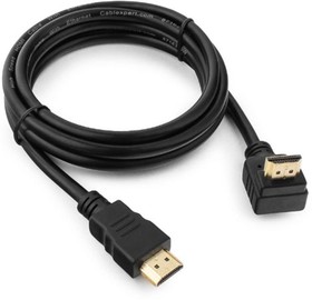 Фото 1/6 Кабель HDMI Cablexpert CC-HDMI490-6, 19M/19M, v2.0, медь, позол.разъемы, экран, угловой, 1.8м, черный, пакет