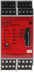 Фото 1/3 G9SX-GS226-T15-RT DC24, Dual-Channel Safety Switch/Interlock Safety Relay, 24V dc