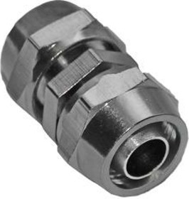 Фитинг металлический зажимной прямой для трубки ПВХ (10 шт; 8-10 мм) DA-02423