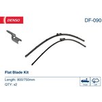 DF090, Wiper Blade - flat blade kit: CITROEN