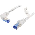 51563, Patch cord; S/FTP; 6a; stranded; Cu; LSZH; white; 0.5m; 27AWG